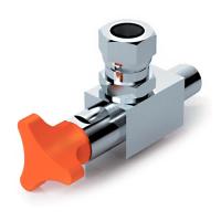 Кран манометра прямой EML 1/4" MF